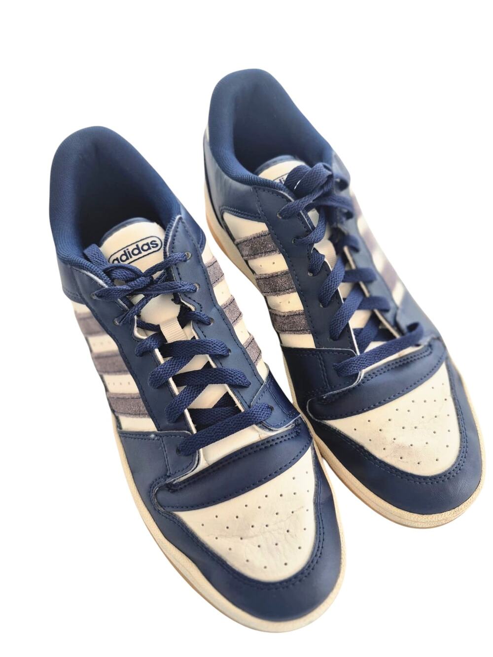 Adidas Break Start Mens 10 Basketball Shoes Sneakers Indigo Dark Blue White